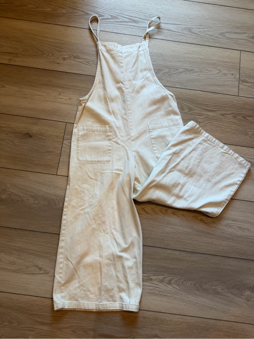 Rhythm Day Tripper Jumpsuit Cream Wide-Leg